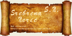Srebrena Nerić vizit kartica
